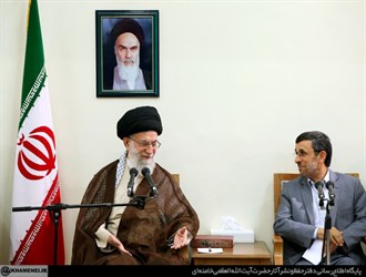محمود احمدی نژاد با رهبر معظم انقلاب دیدار کرد