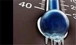 نوسان دمایی ۲ تا ۱۷ درجه زیر صفری در زنجان