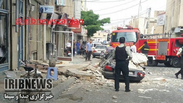 ۹ زخمی درحادثه انفجارگاز شهری در زنجان
